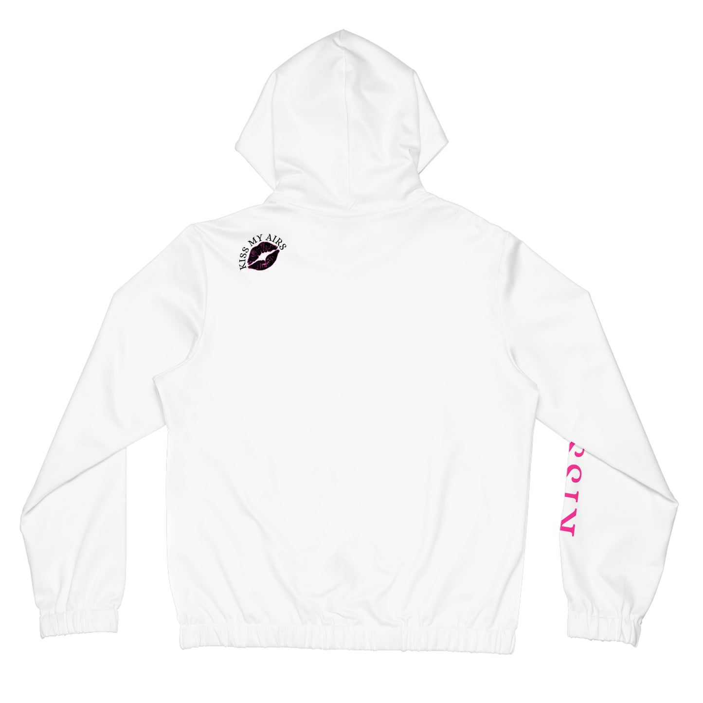 Kiss My Lips Hoodie, Women’s Full-Zip Hoodie, Casual Wear, Gift for Her, Stylish Layering, Trendy Sweatshirt