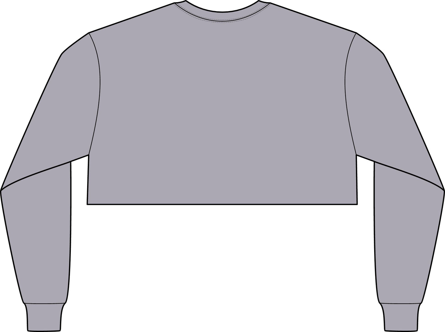 Women's Kiss My Airs Awesome Crop Long Sleeve Tee