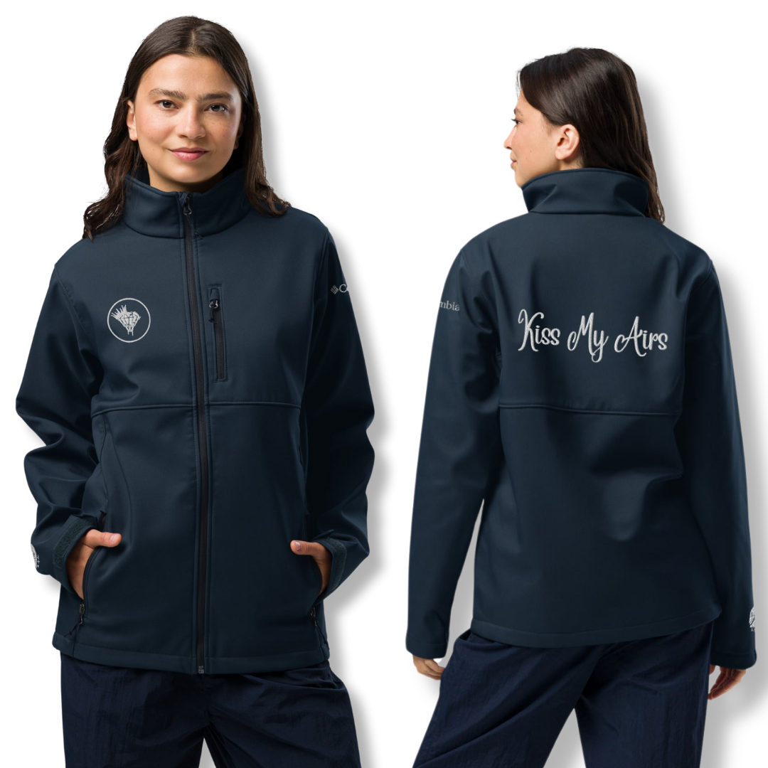 Women's Kiss My Airs Columbia Soft Shell Jacket - Drippin Diamonds Designs