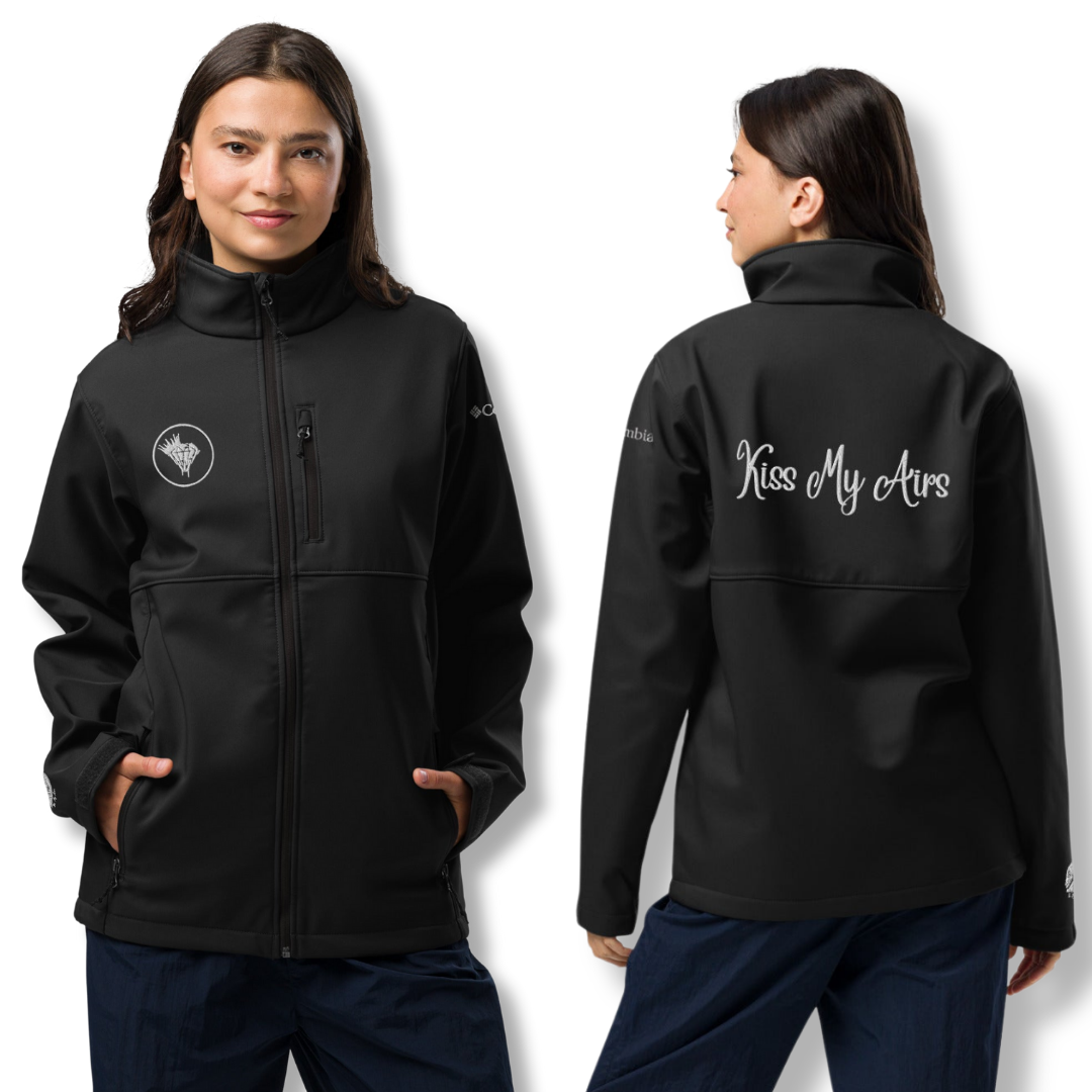 Women's Kiss My Airs Columbia Soft Shell Jacket - Drippin Diamonds Designs