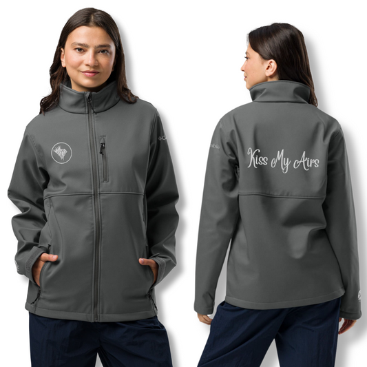 Women's Kiss My Airs Columbia Soft Shell Jacket - Drippin Diamonds Designs