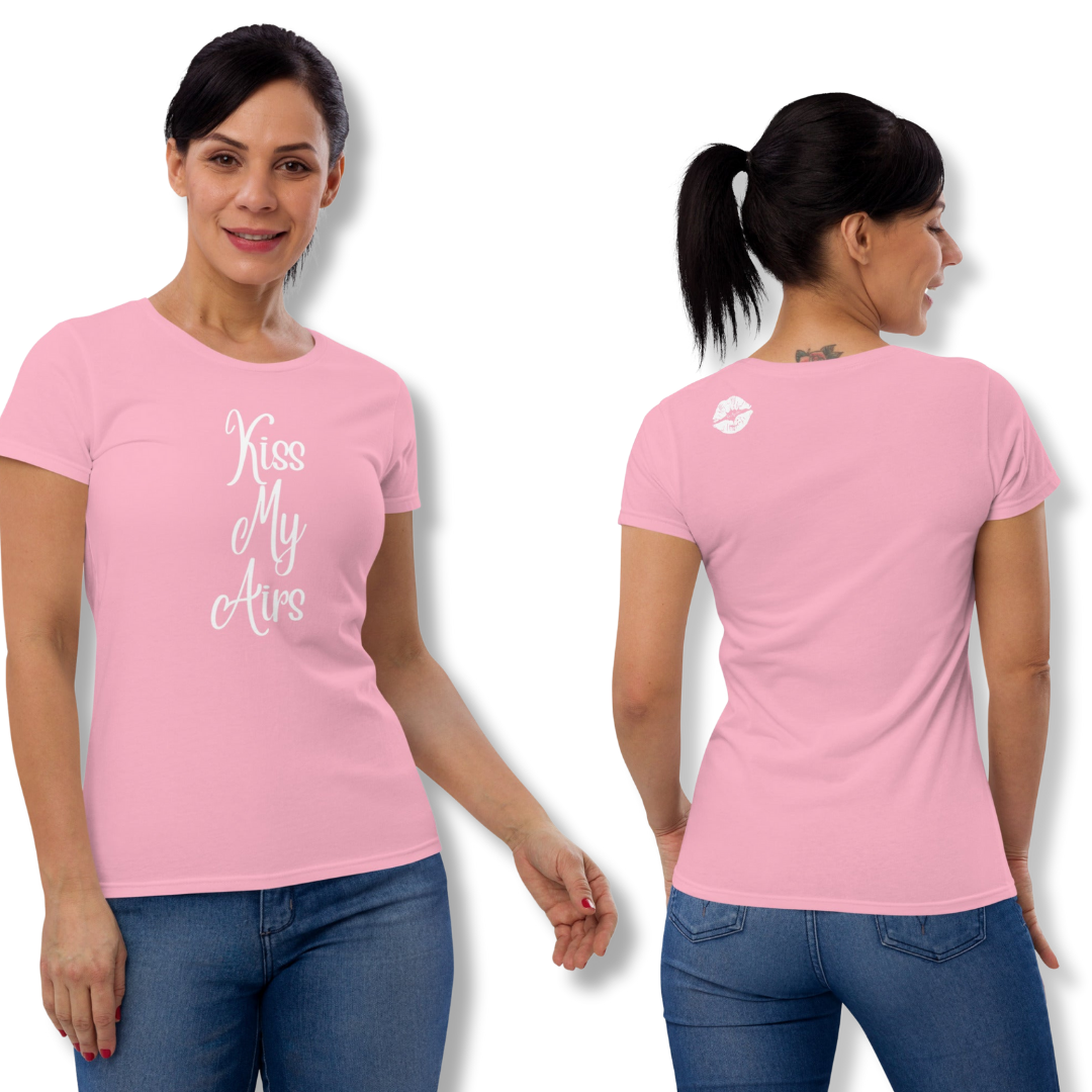 Women's Kiss My Airs Classic Fit Short Sleeve T-shirt - Drippin Diamonds Designs