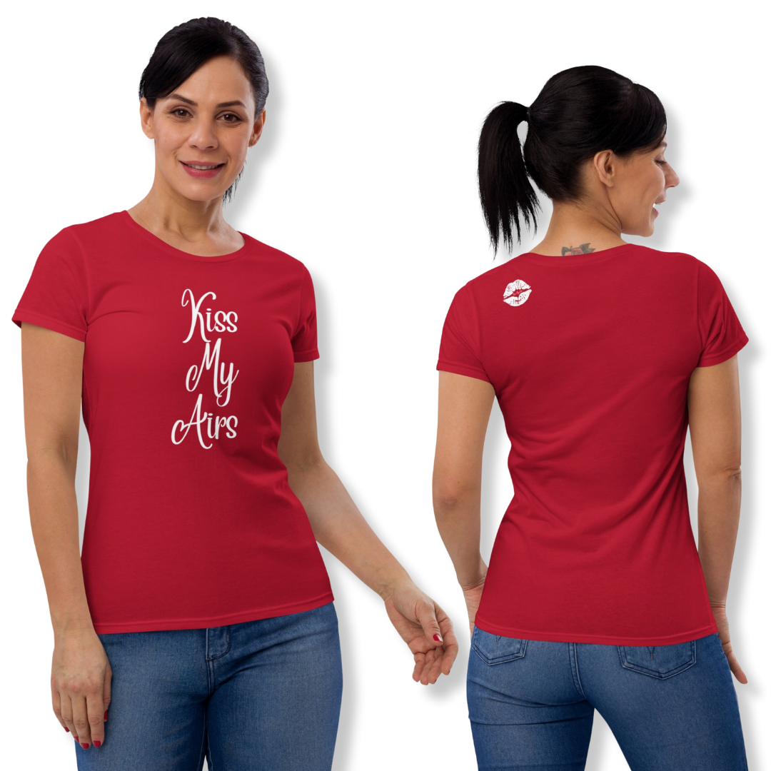 Women's Kiss My Airs Classic Fit Short Sleeve T-shirt - Drippin Diamonds Designs