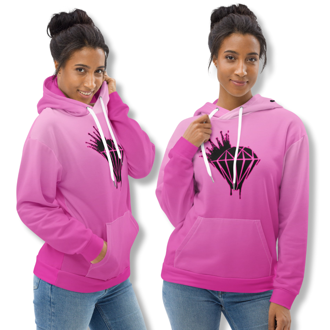 Women's Drippin Diamond Fleece Lined Hoodie - Drippin Diamonds Designs