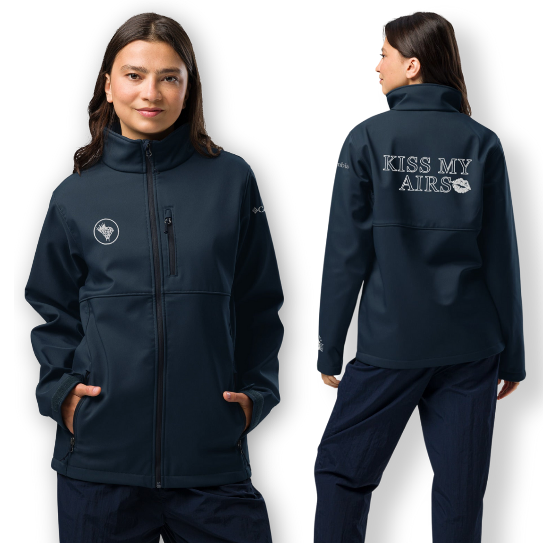 Women's Stitched in Style Columbia Soft Shell Jacket - Drippin Diamonds Designs