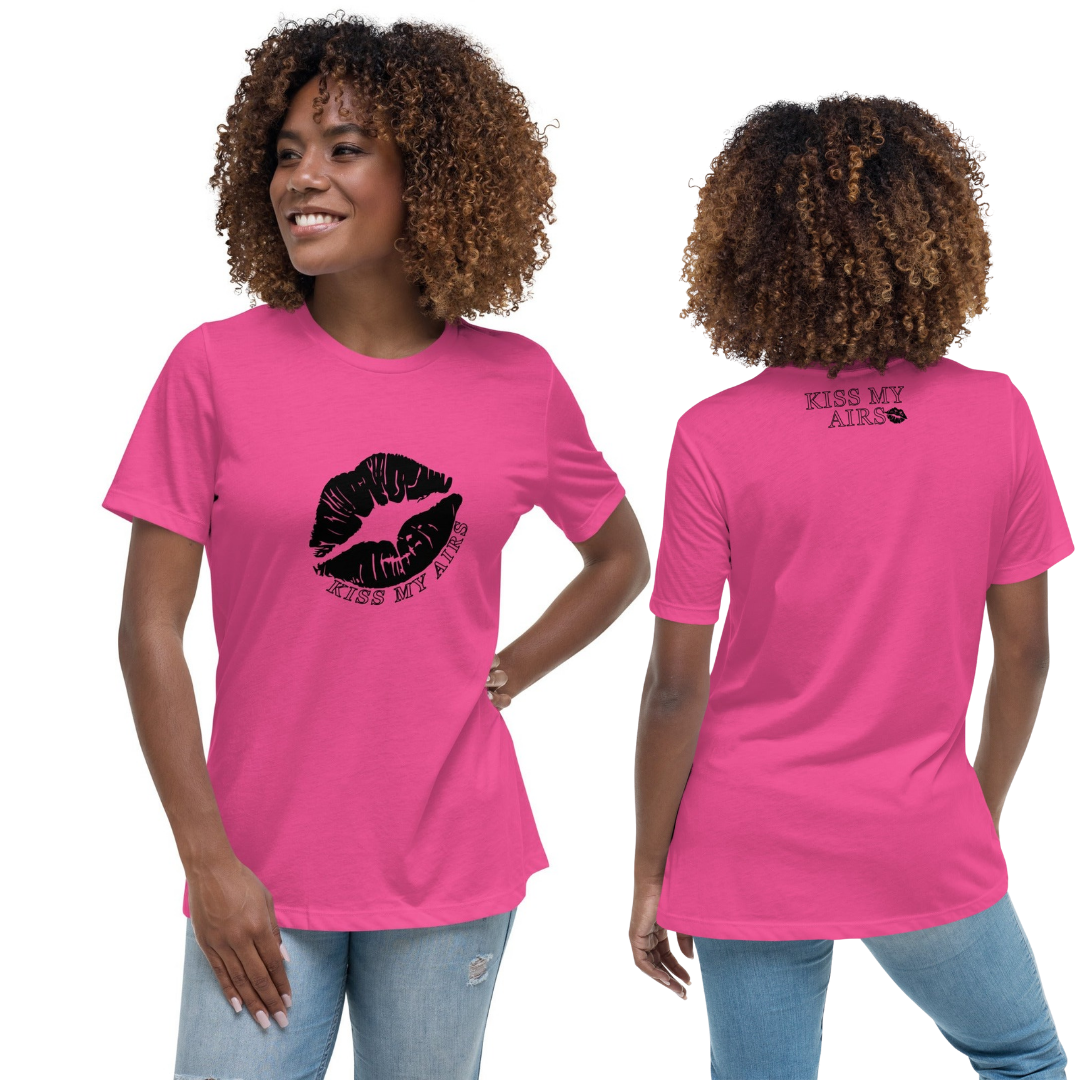 Women's Kiss My Airs Relaxed T-Shirt - Drippin Diamonds Designs