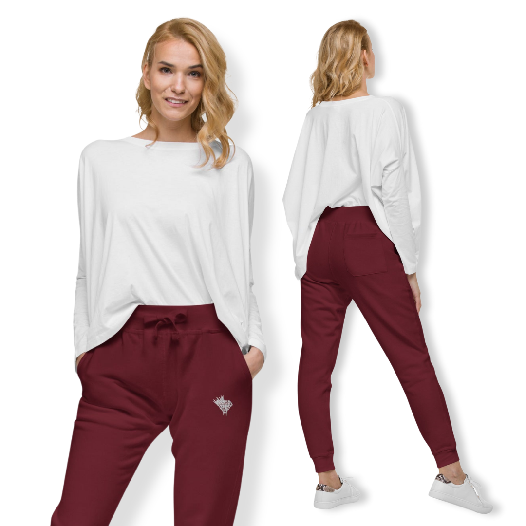 Women's Stitched in Style Fleece Sweatpants - Drippin Diamonds Designs