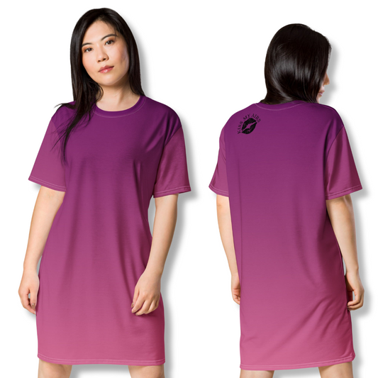 Women's Gradient Trendy T-shirt Dress - Drippin Diamonds Designs