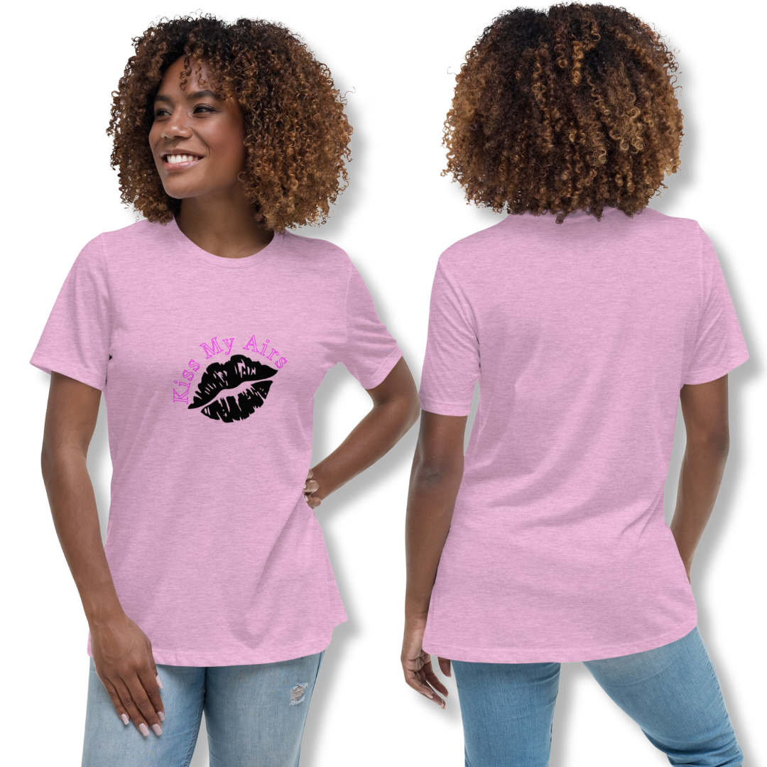 Women's Kiss My Airs Relaxed T-Shirt - Drippin Diamonds Designs