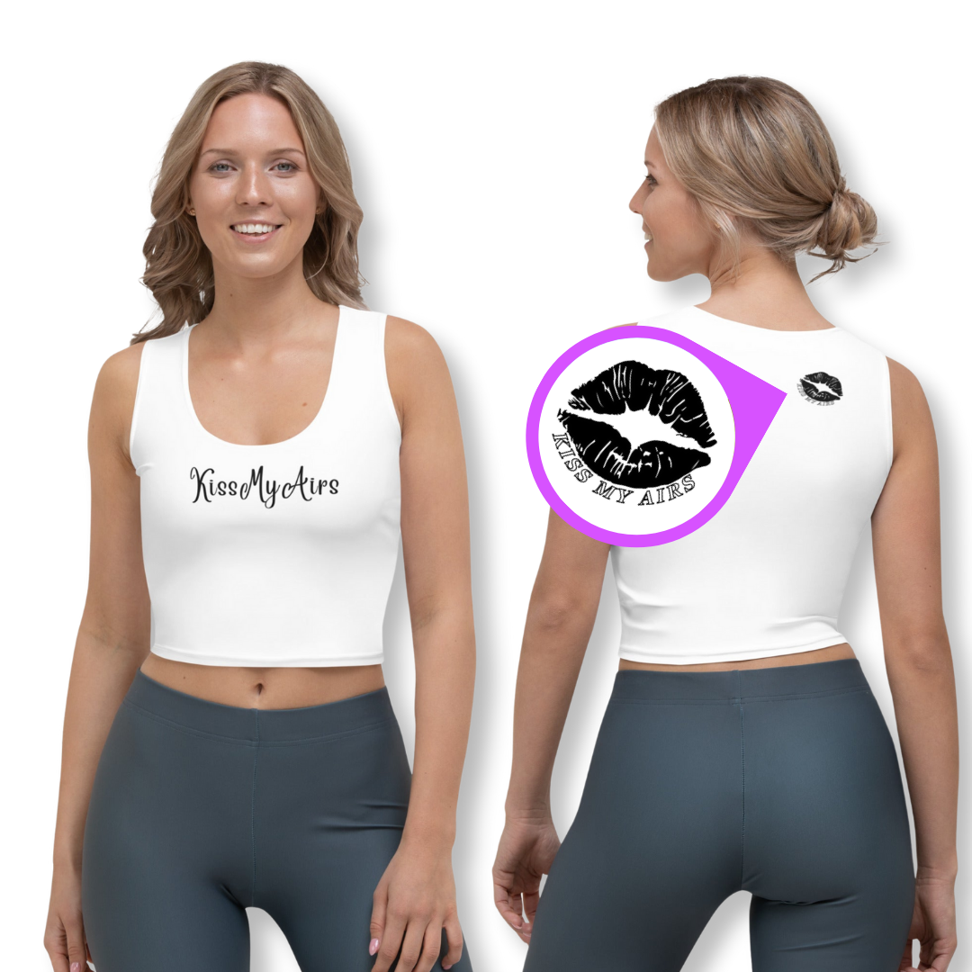 Women's Kiss My Airs Crop Top - Drippin Diamonds Designs