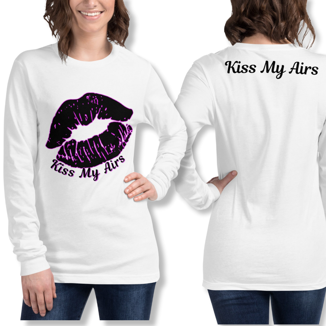 Women's Pucker Up Long Sleeve Tee - Drippin Diamonds Designs