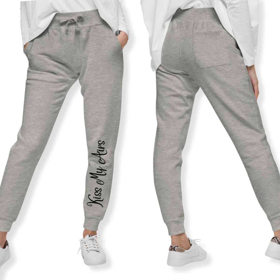 Women's Kiss My Airs Fleece Sweatpants - Drippin Diamonds Designs