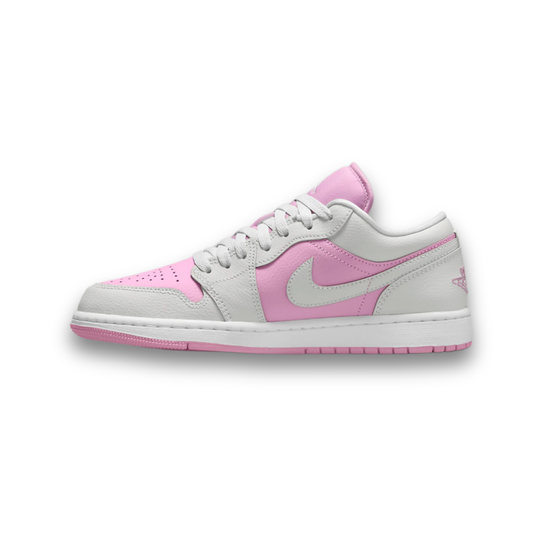 Women's Swarovski Air Jordan 1 Low 'Orchid Neutral Grey’ - Drippin Diamonds Designs