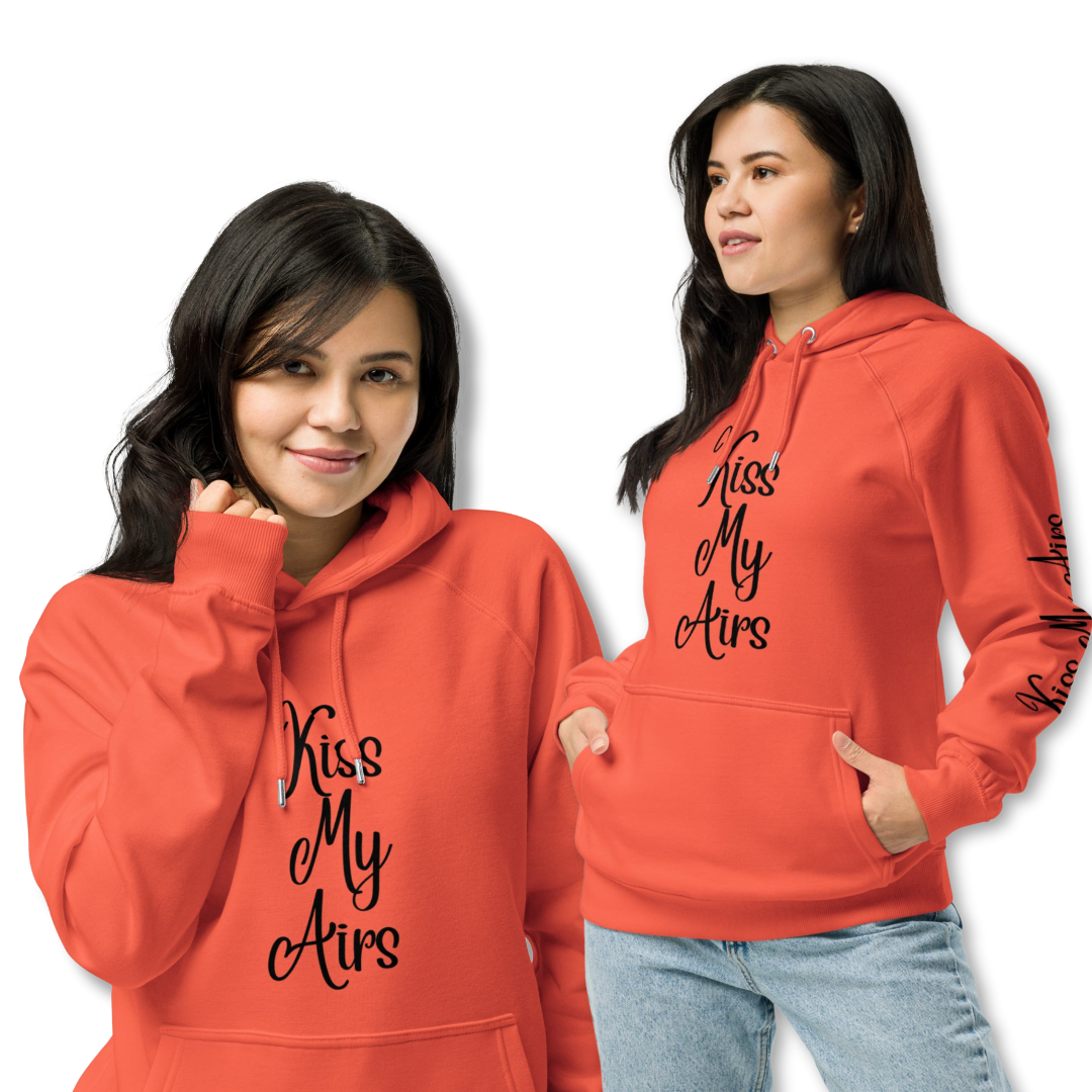Women's Kiss My Airs Raglan Hoodie - Drippin Diamonds Designs