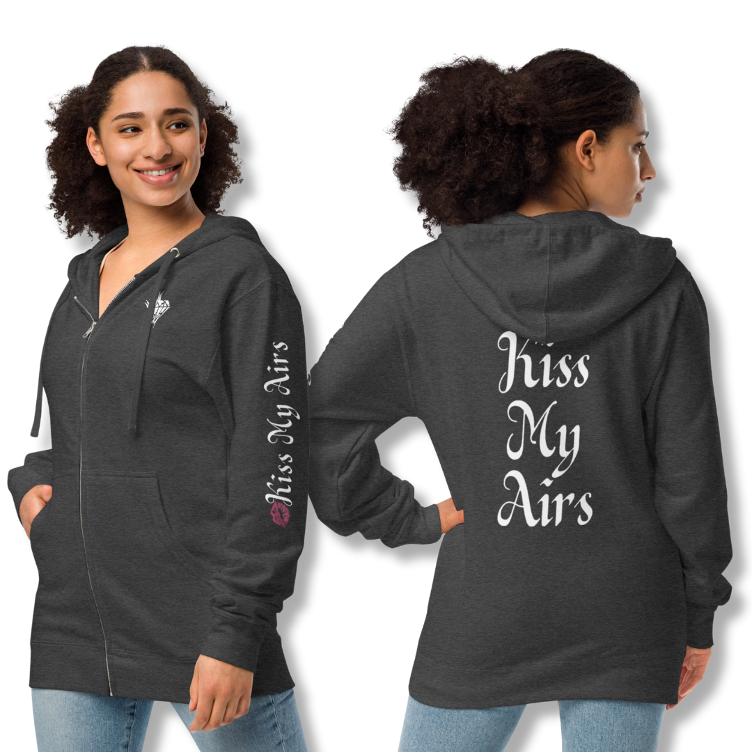 Women's Fleece Zip Up Hoodie - Drippin Diamonds Designs