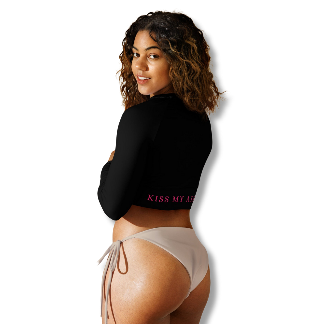 Women's Drippin Diamond Long-sleeve Crop Top - Drippin Diamonds Designs