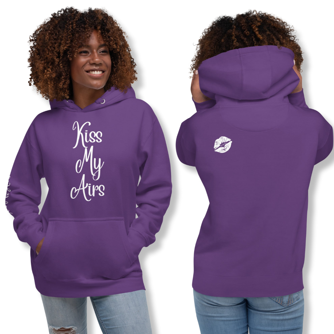 Women's Kiss My Airs Pullover Hoodie - Drippin Diamonds Designs