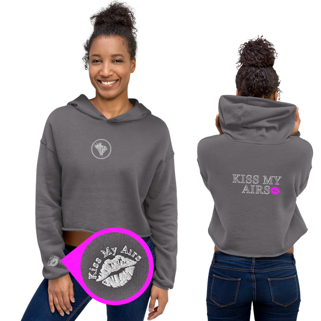 Women's Stitched in Style Crop Hoodie - Drippin Diamonds Designs