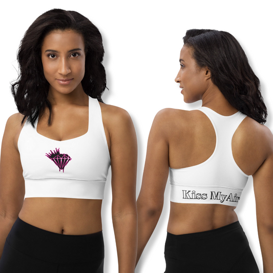 Drippin Diamond Longline Sports Bra - Drippin Diamonds Designs