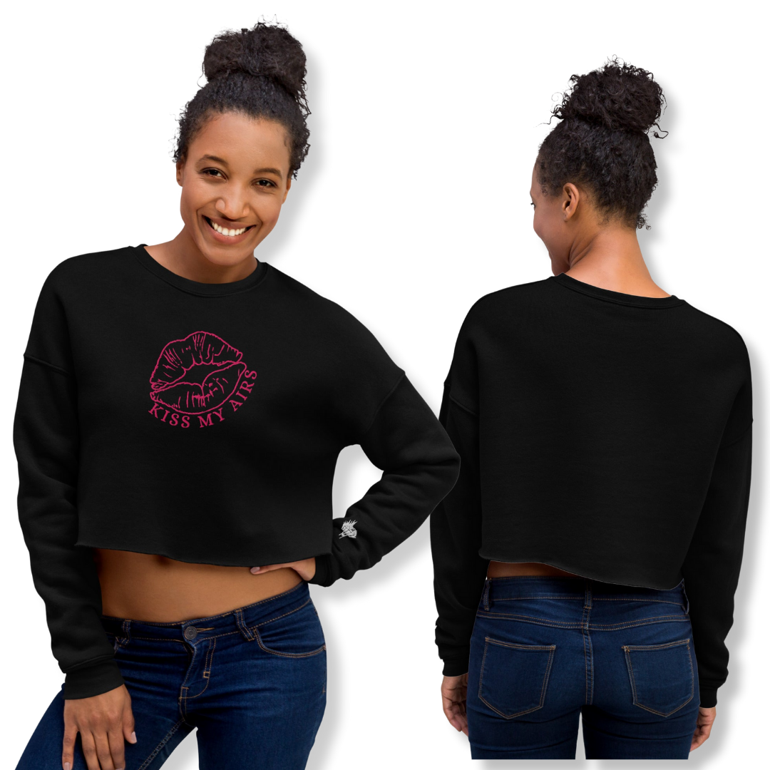 Women's Stitched in Style Fleece Crop Sweatshirt - Drippin Diamonds Designs