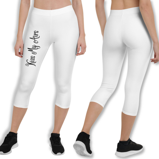 Women's Kiss My Airs Capri Leggings - Drippin Diamonds Designs