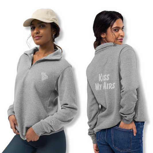 Women's Quarter Zip Fleece Pullover - Drippin Diamonds Designs