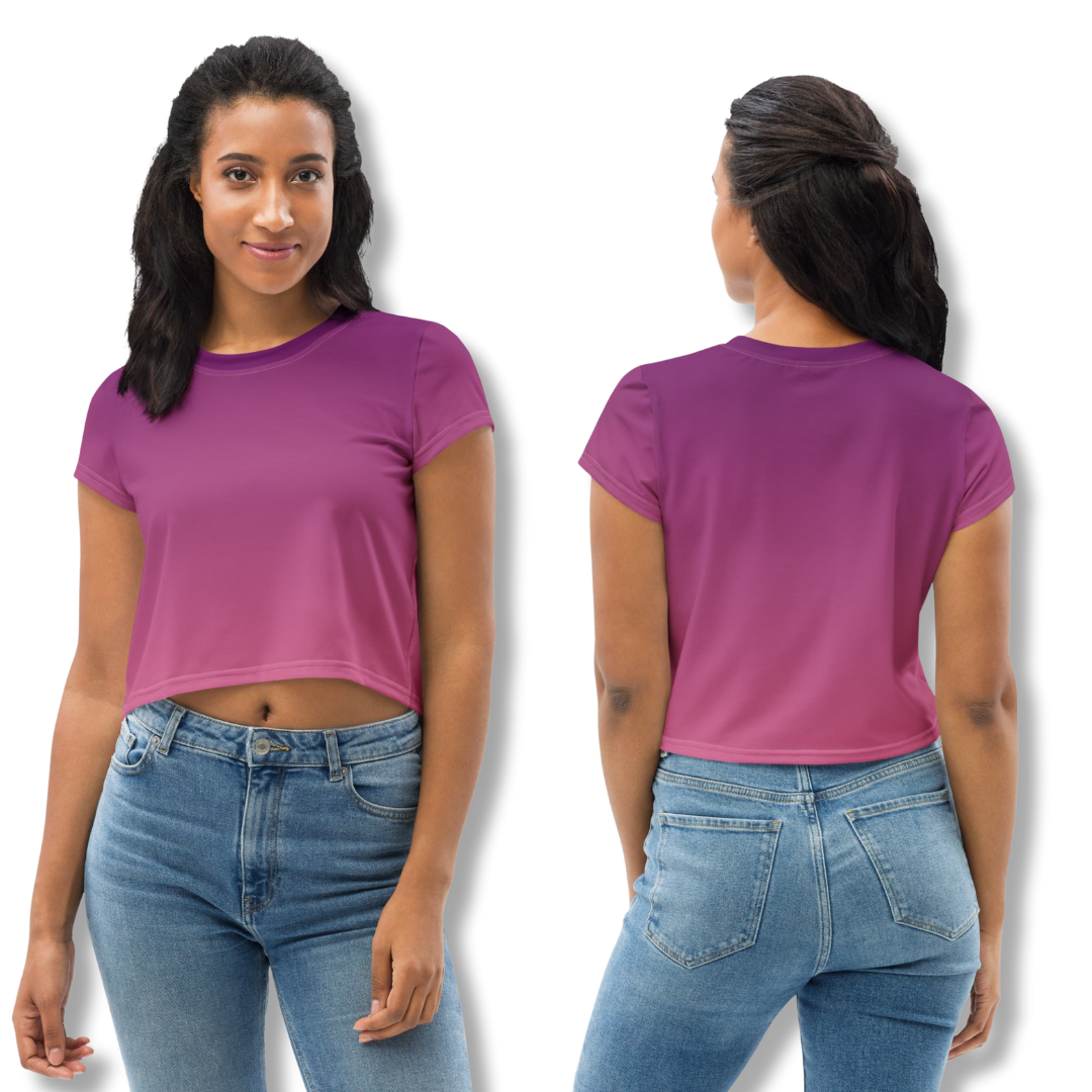Women's Regular Fit Crop Tee - Drippin Diamonds Designs