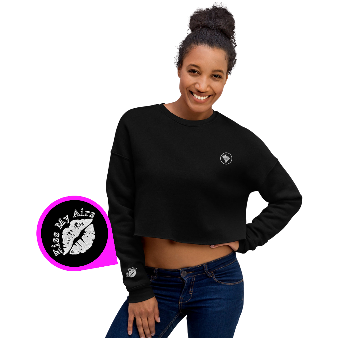 Women's Stitched in Style Crop Sweatshirt - Drippin Diamonds Designs
