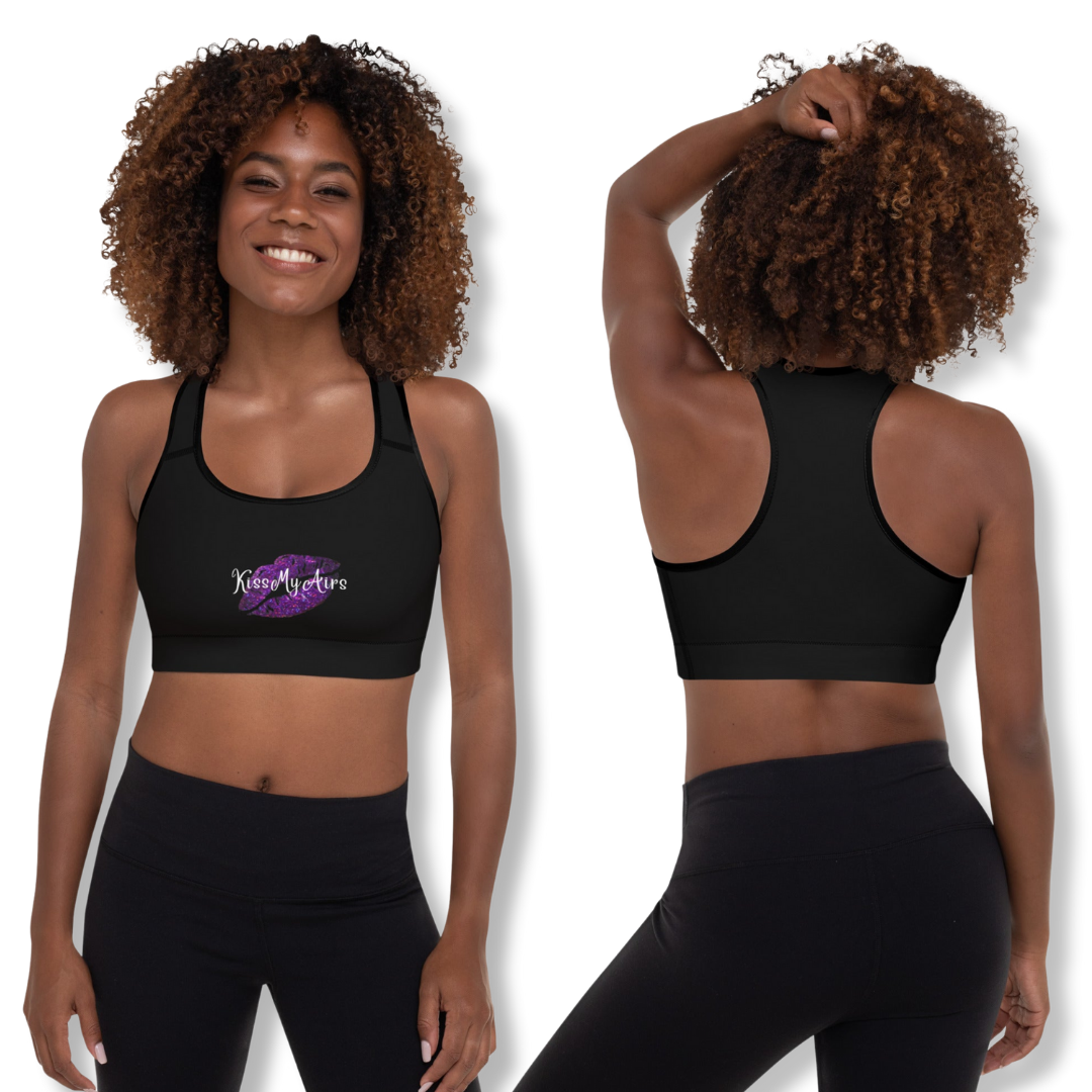 Angelina Kiss My Airs Padded Sports Bra - Drippin Diamonds Designs