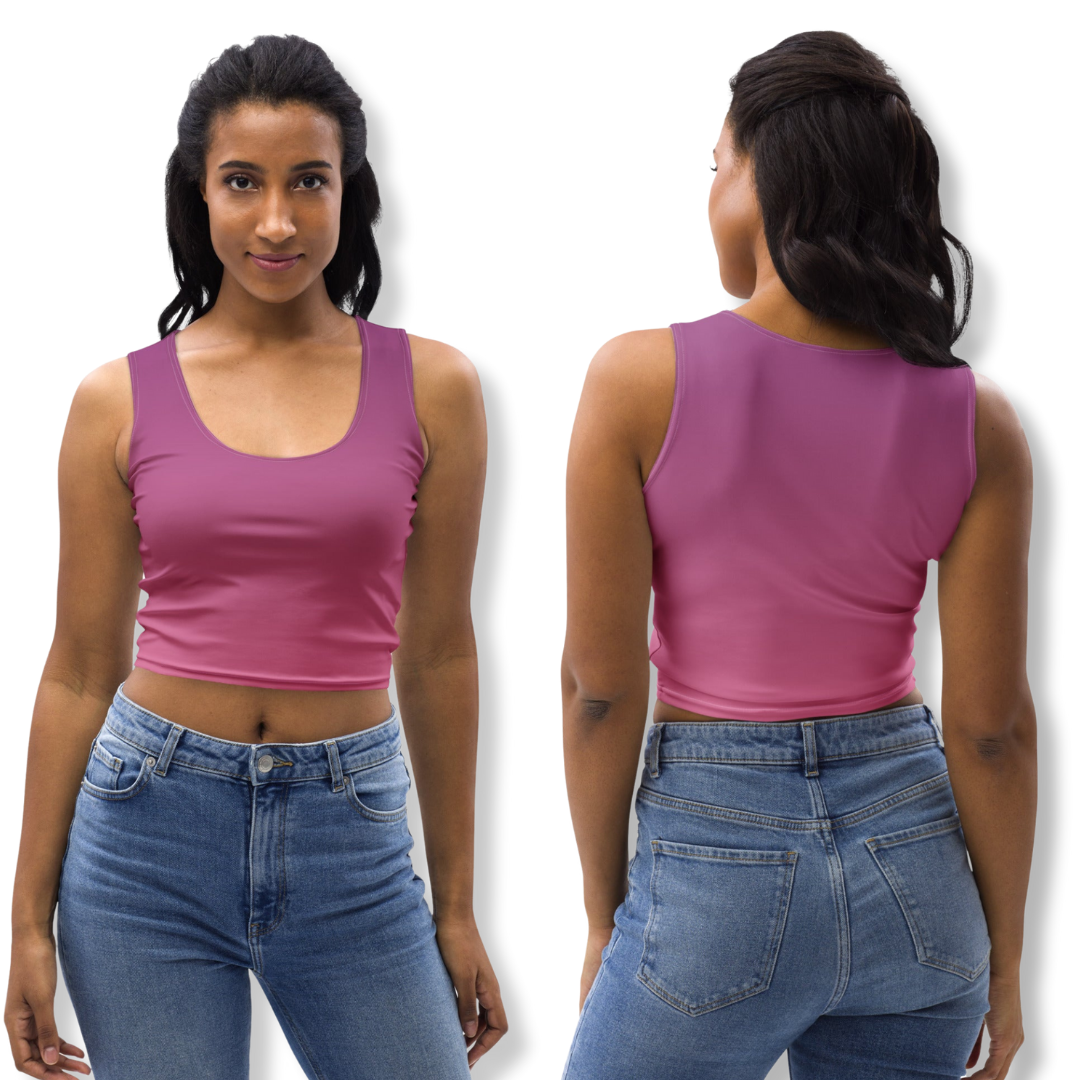 Women's Fitted Gradient Crop Top - Drippin Diamonds Designs