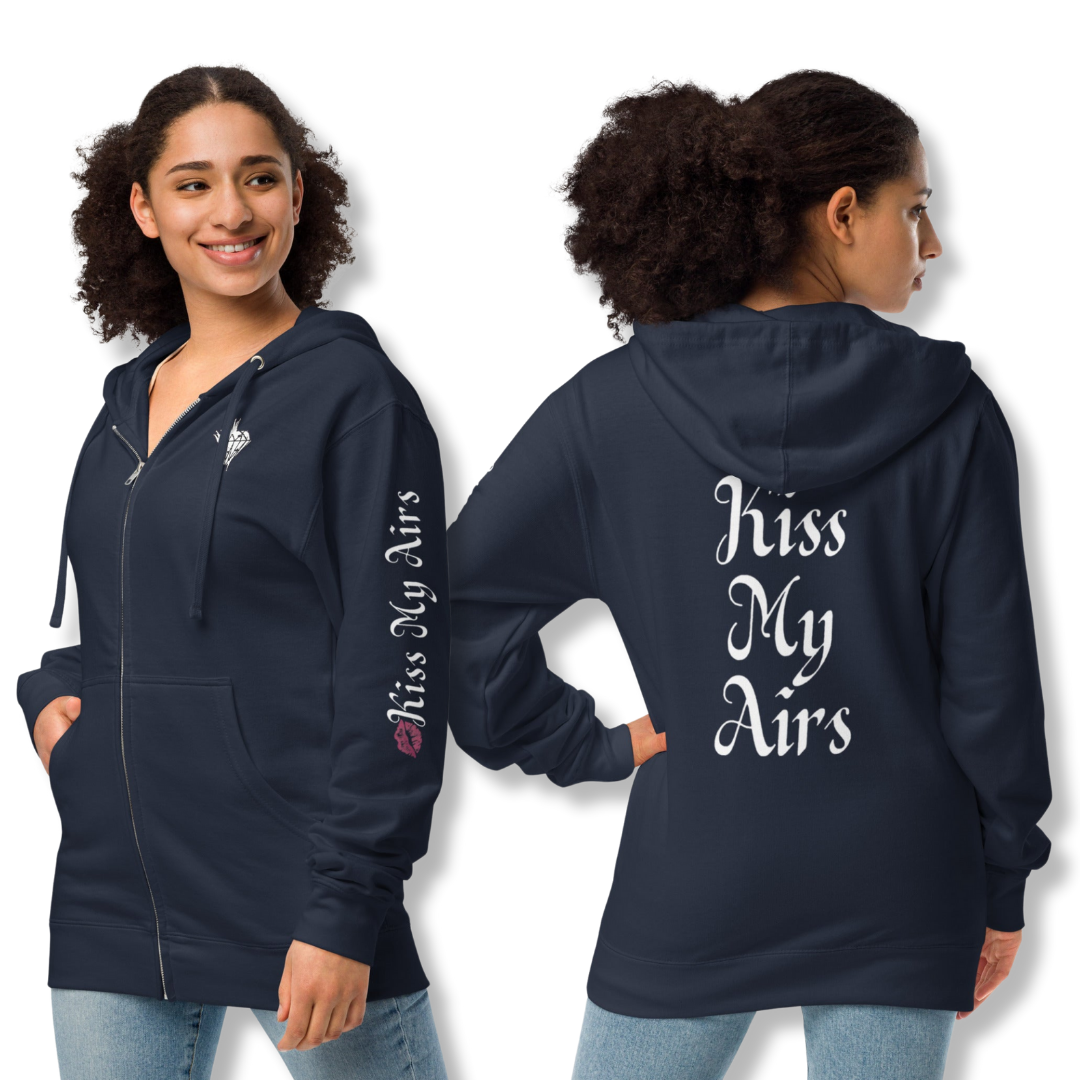 Women's Fleece Zip Up Hoodie - Drippin Diamonds Designs