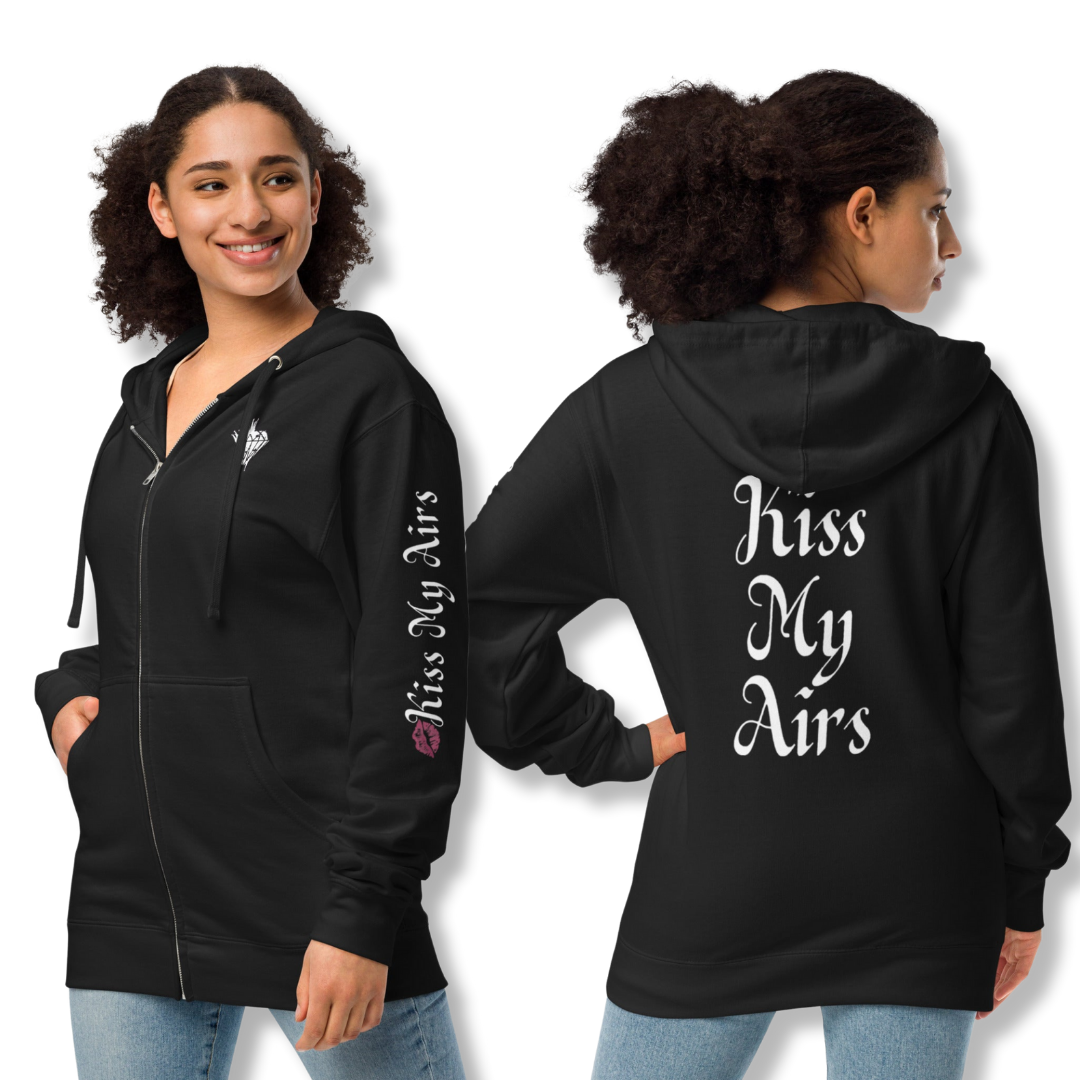 Women's Fleece Zip Up Hoodie - Drippin Diamonds Designs