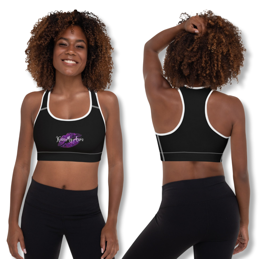 Angelina Kiss My Airs Padded Sports Bra - Drippin Diamonds Designs