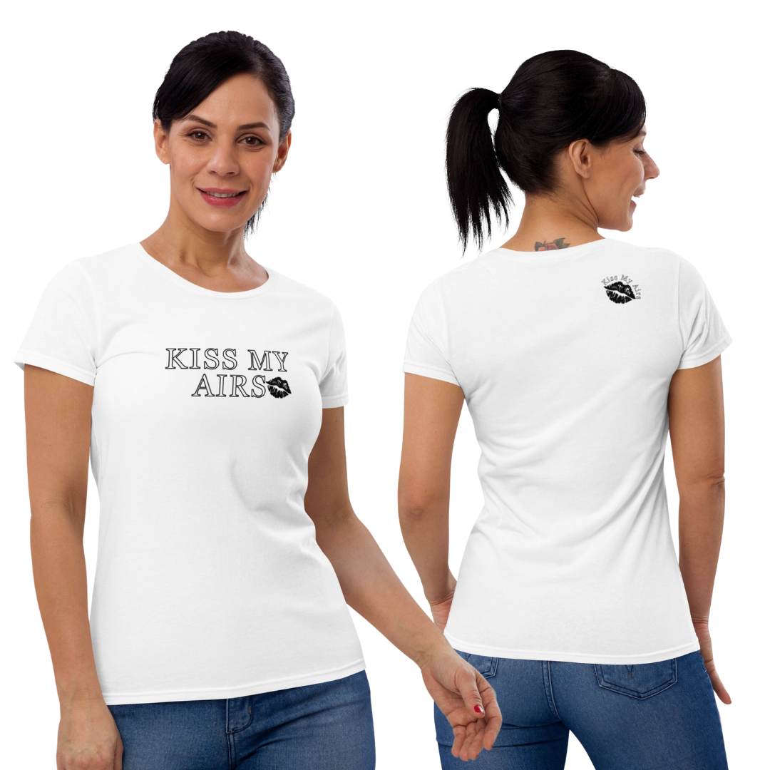 Women's Kiss My Airs Short Sleeve T-shirt - Drippin Diamonds Designs