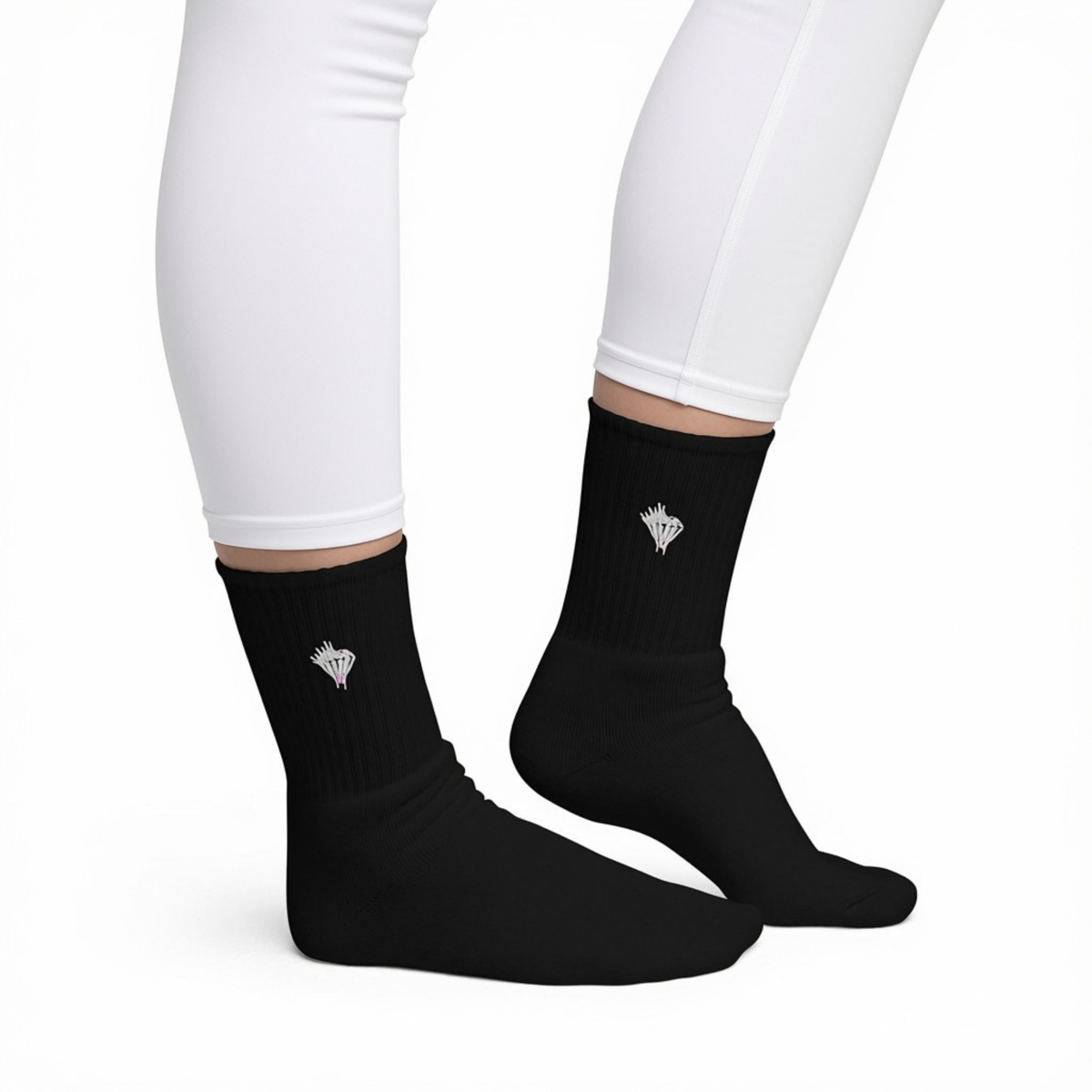 Classic Drippin Diamond Embroidered Socks
