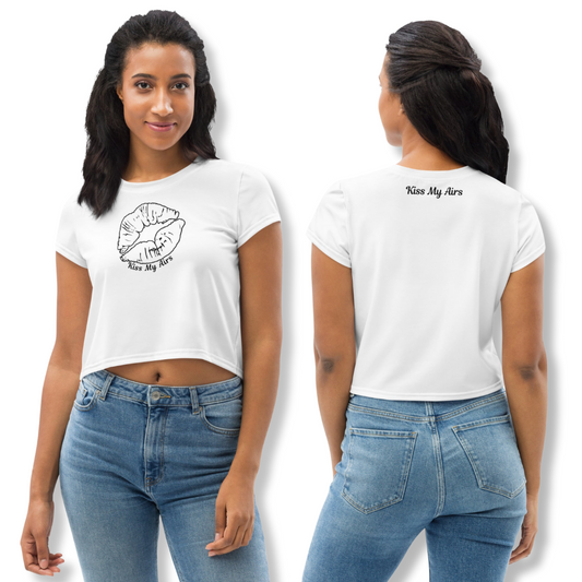 Women's Pucker Up Crop Tee - Drippin Diamonds Designs