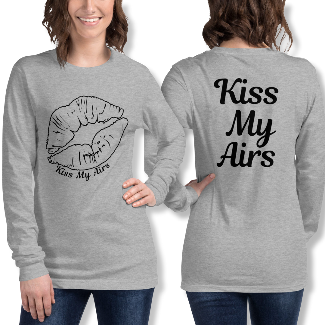 Women's Kiss My Airs Long Sleeve Tee - Drippin Diamonds Designs
