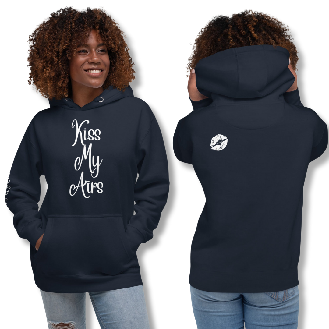 Women's Kiss My Airs Pullover Hoodie - Drippin Diamonds Designs