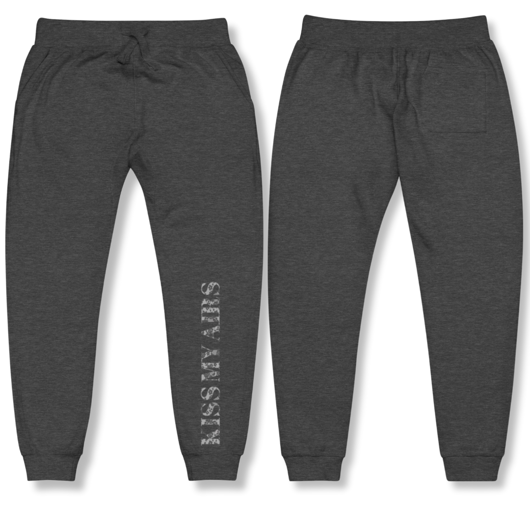 Women's Laced Up Kiss My Airs Fleece Sweatpants - Drippin Diamonds Designs