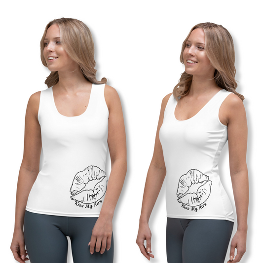 Women's Pucker Up Kiss My Airs Tank Top - Drippin Diamonds Designs
