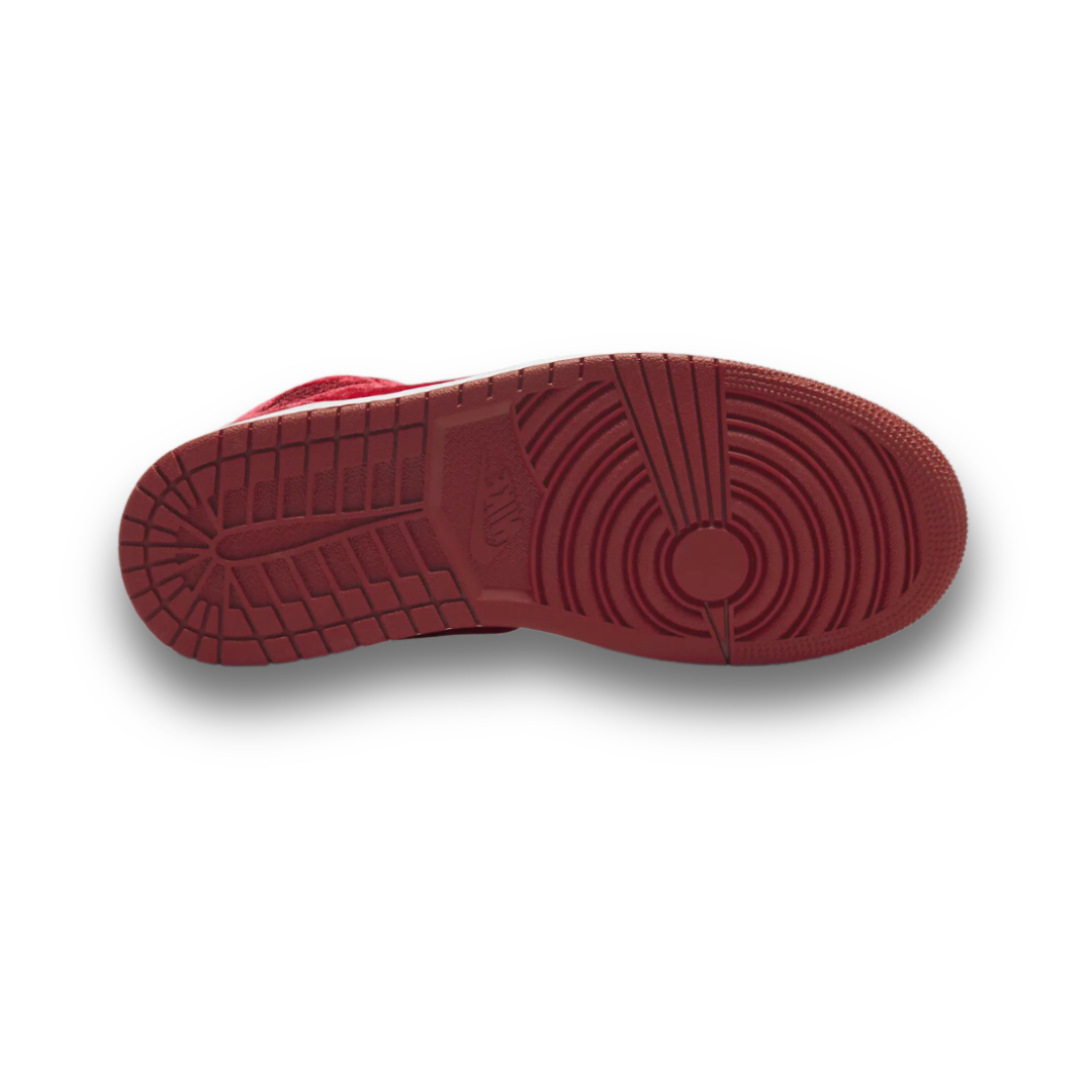 Women's Swarovski Air Jordan 1 Mid SE 'Red Velvet’ - Drippin Diamonds Designs