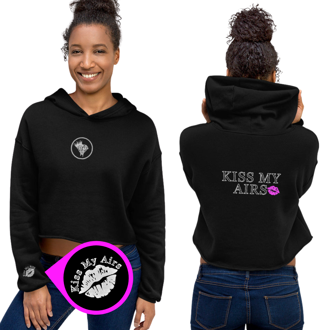 Women's Stitched in Style Crop Hoodie - Drippin Diamonds Designs