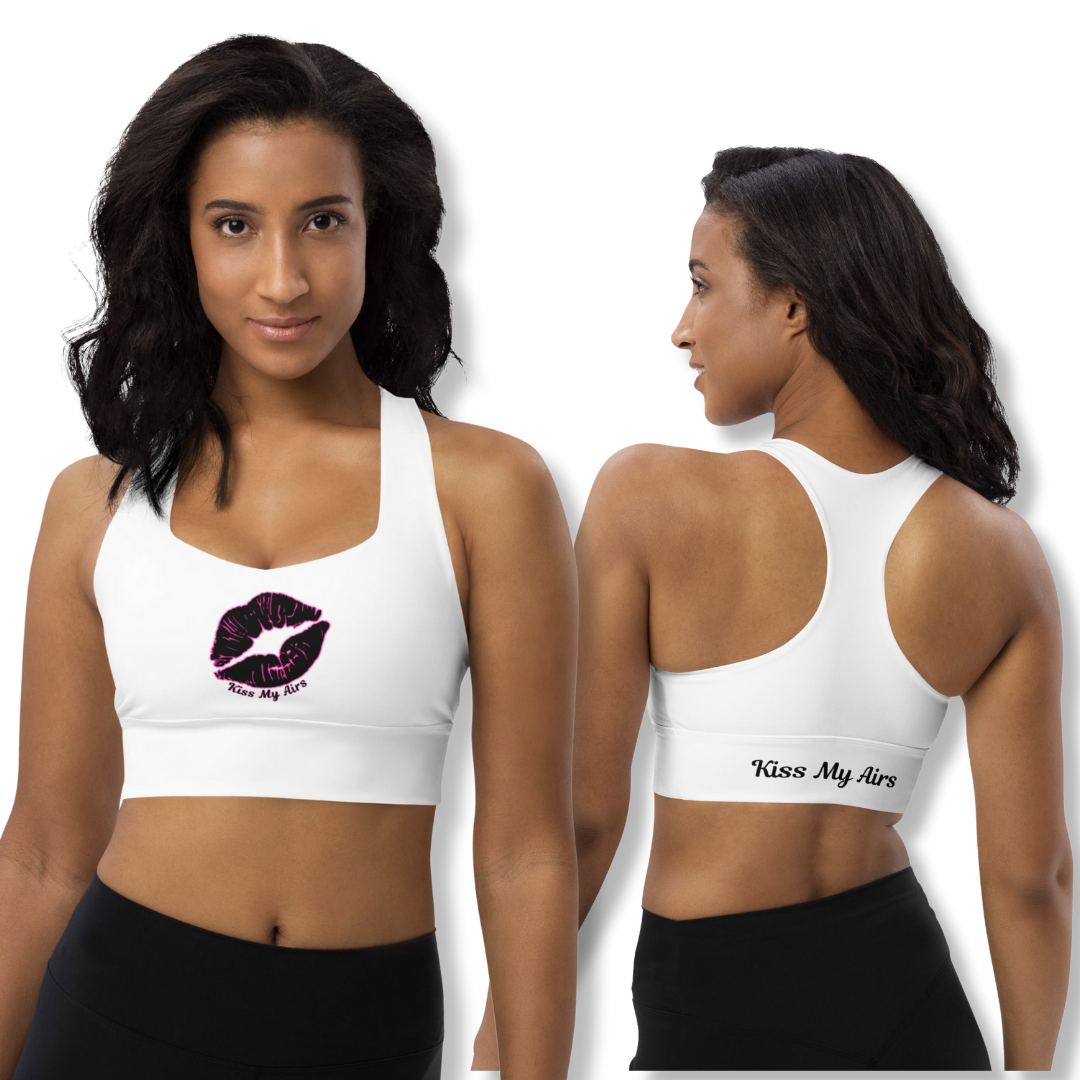Pucker Up Magnolia Longline Sports Bra - Drippin Diamonds Designs