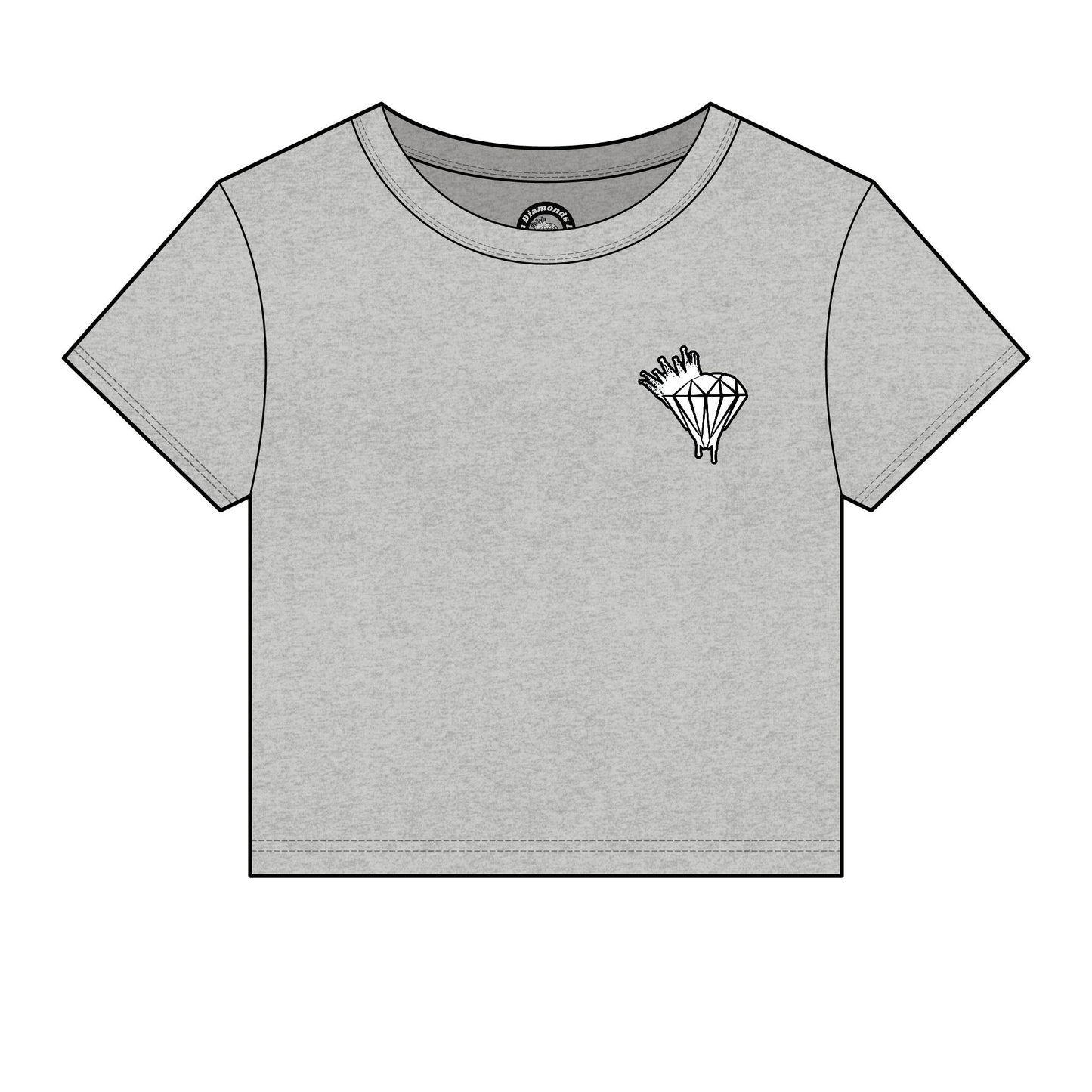 Women's Drippin Diamond Micro Rib Baby Tee
