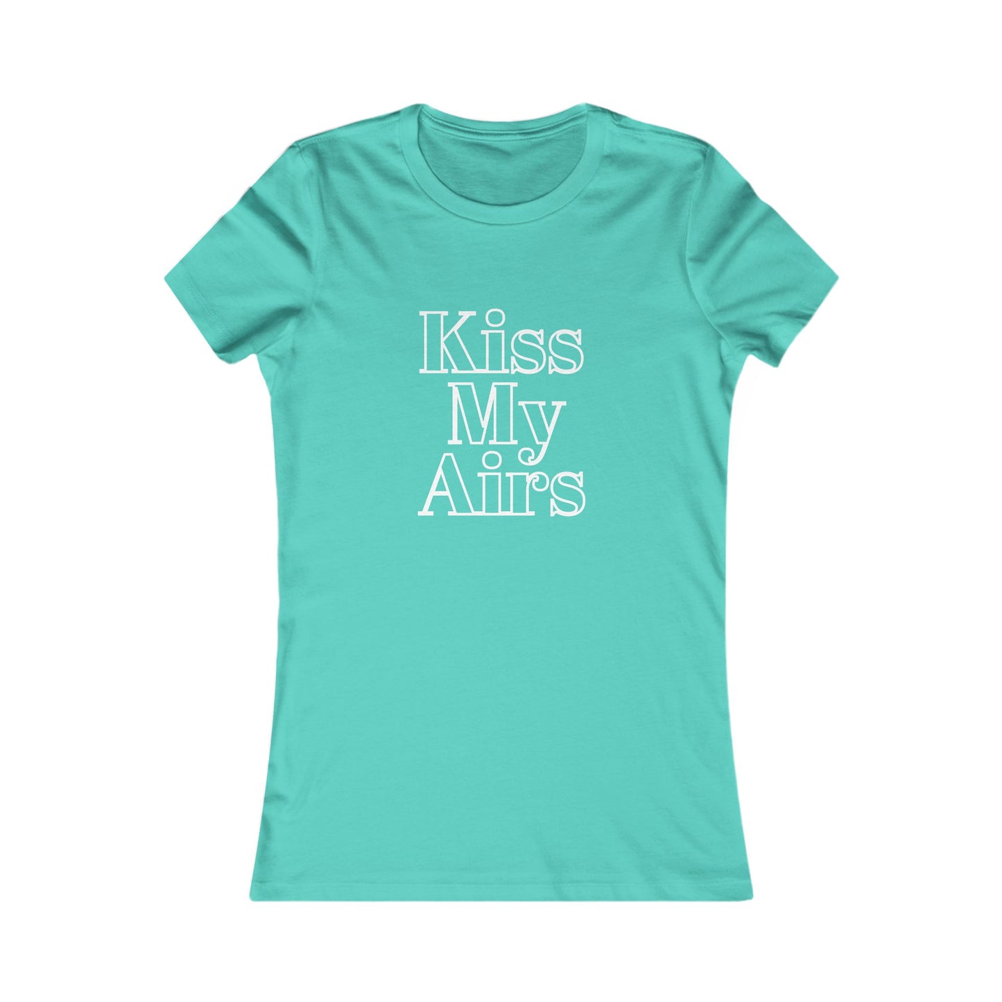 Kiss My Airs Women's Tee - Stylish Graphic Shirt for Casual Vibes - Drippin Diamonds Designs