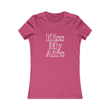 Kiss My Airs Women's Tee - Stylish Graphic Shirt for Casual Vibes - Drippin Diamonds Designs