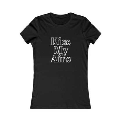 Kiss My Airs Women's Tee - Stylish Graphic Shirt for Casual Vibes - Drippin Diamonds Designs