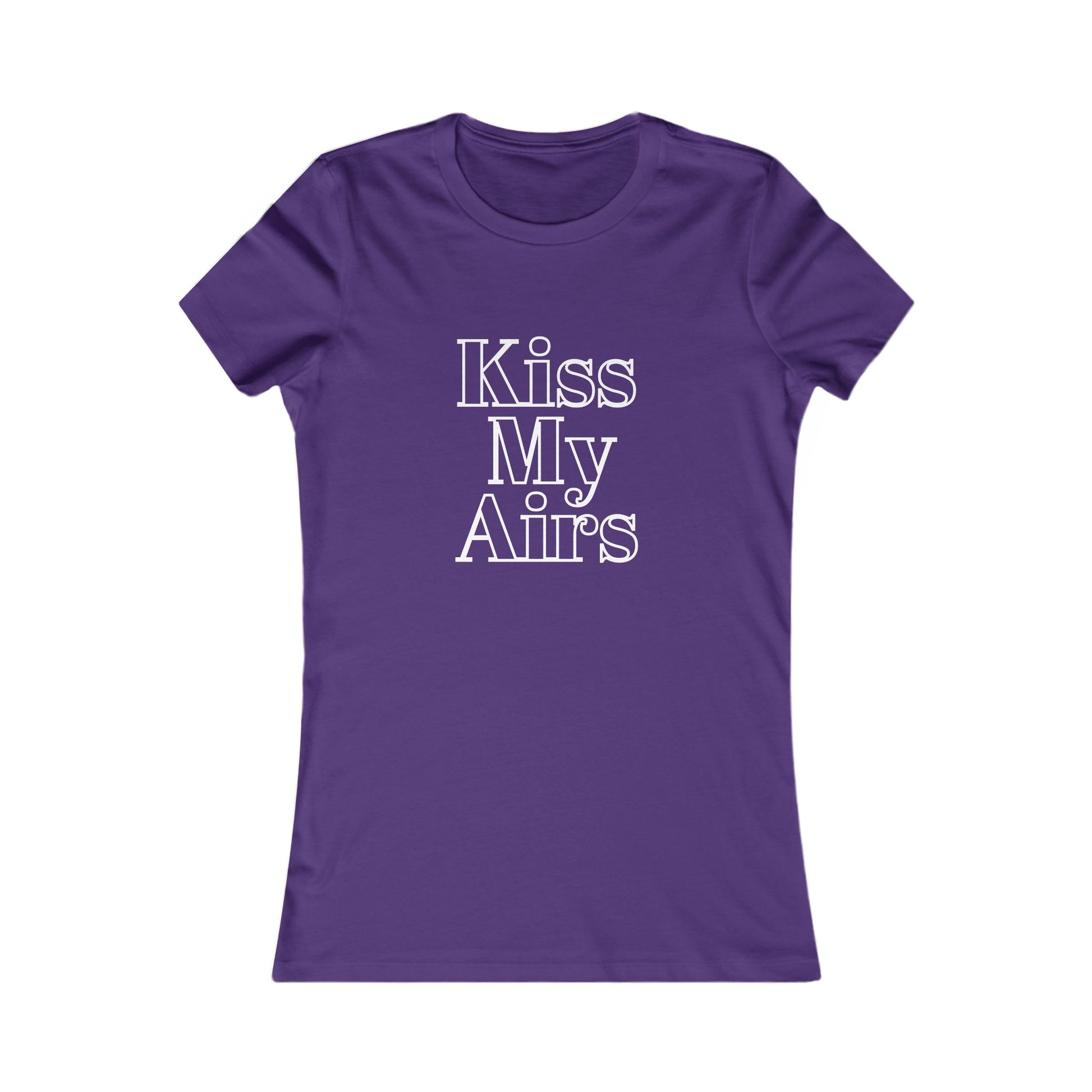 Kiss My Airs Women's Tee - Stylish Graphic Shirt for Casual Vibes - Drippin Diamonds Designs