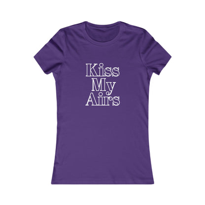 Kiss My Airs Women's Tee - Stylish Graphic Shirt for Casual Vibes - Drippin Diamonds Designs