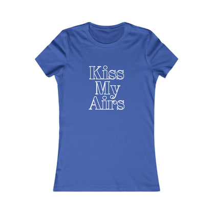 Kiss My Airs Women's Tee - Stylish Graphic Shirt for Casual Vibes - Drippin Diamonds Designs